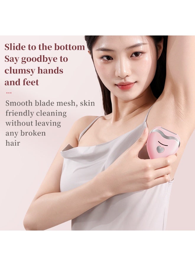 جهاز إزالة الشعر الكهربائي الذكي على شكل قلب – للجنسين، للاستخدام الجاف والرطب، آمن للمناطق الحساسة - Image 5