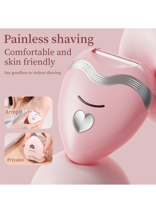 جهاز إزالة الشعر الكهربائي الذكي على شكل قلب – للجنسين، للاستخدام الجاف والرطب، آمن للمناطق الحساسة - Image 3
