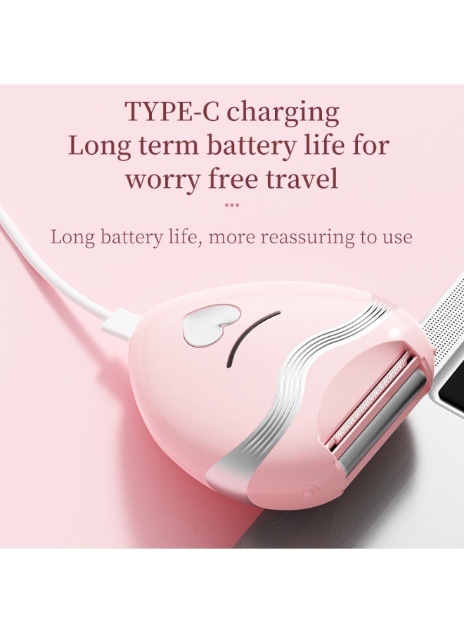 جهاز إزالة الشعر الكهربائي الذكي على شكل قلب – للجنسين، للاستخدام الجاف والرطب، آمن للمناطق الحساسة - Image 4