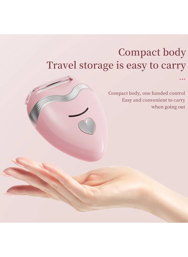 جهاز إزالة الشعر الكهربائي الذكي على شكل قلب – للجنسين، للاستخدام الجاف والرطب، آمن للمناطق الحساسة - Image 2