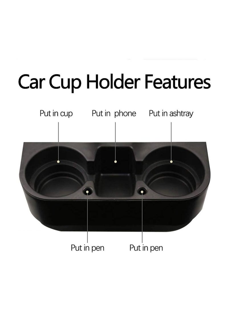 Car Cup Holder, 2Pcs Seat Cup Cell Phone Drinks Holder with Car Mesh Organizer - Image 4