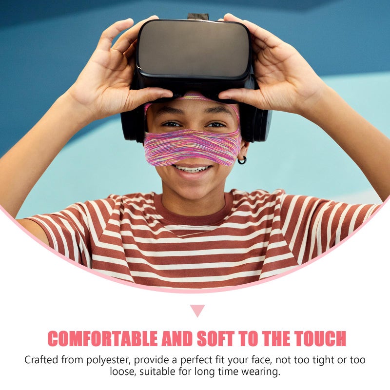 Quick Drying Sweat Absorbent VR Headset Cover Purple Gradient Padding Breathable Accessory - Image 5