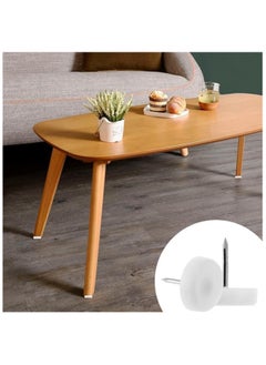 Duravel Duravel 300 Pcs Nail-in Furniture Sliders, 18mm Chair Leg Floor Protectors, Nylon Glides for Hardwood Floors, White  - Image 5