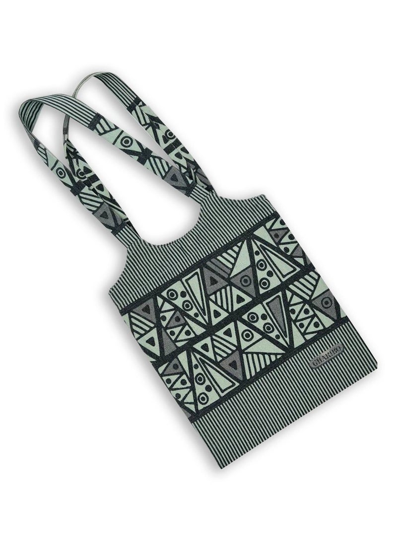 Casual Printed Linen Tote Bag  H230005a