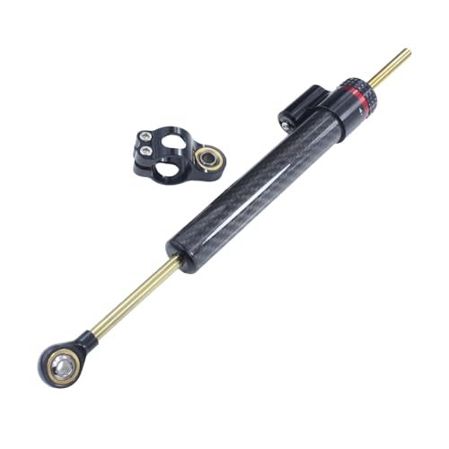 Adsspro Motorcycle Universal CNC Aluminum 13" Carbon Fiber Steering Damper Adjustable Damper Universal Steering Stabilizer For Sport Bike Street Bike Safety Control - Image 1