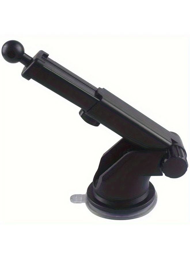 Black Car Phone Holder 17mm Suction Cup Telescopic Rotating Adjustable Mount - Image 5