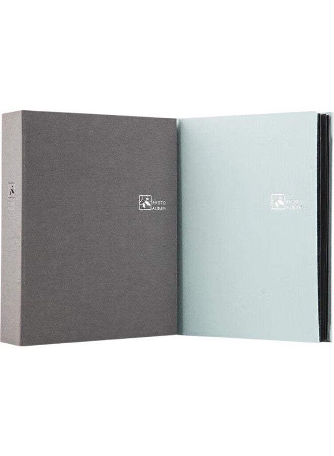 Ncl Zhonglin Pocket Fabric Photo Album, 160 Sheets 6-Inch/80 Sheets 7-Inch Mixed, Small Capacity Photo Book, Family Photo Album, Light Blue, Nbpk-Kg160 - Image 2