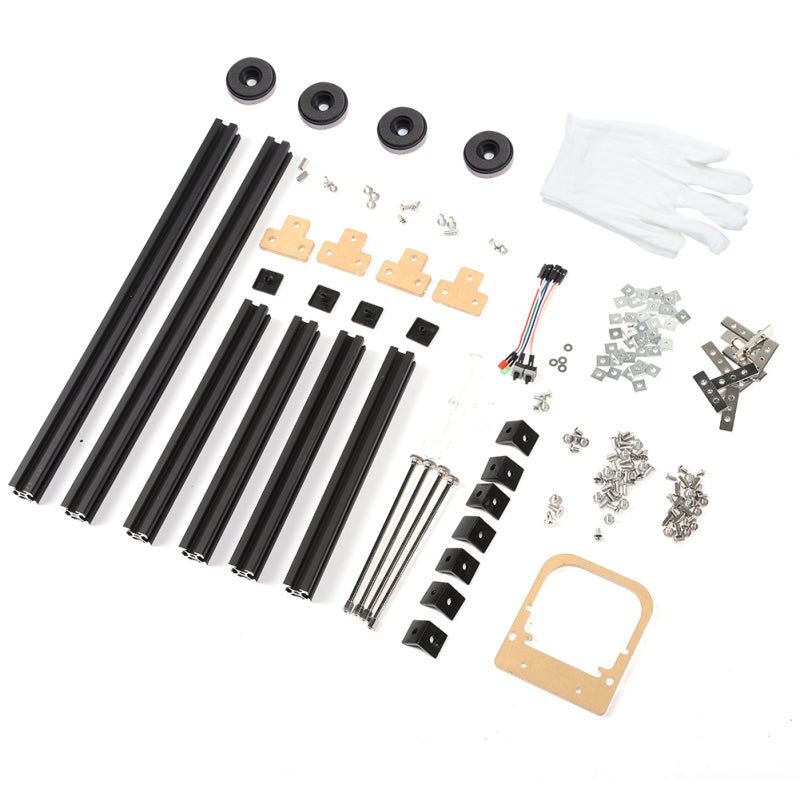 M ATX Computer Case Aluminum Bare Building Blocks Frame - Lightweight Open Frame Design for ATX Power Supply - Easy Assemble Stackable DIY for Overclocking Testing - Image 1