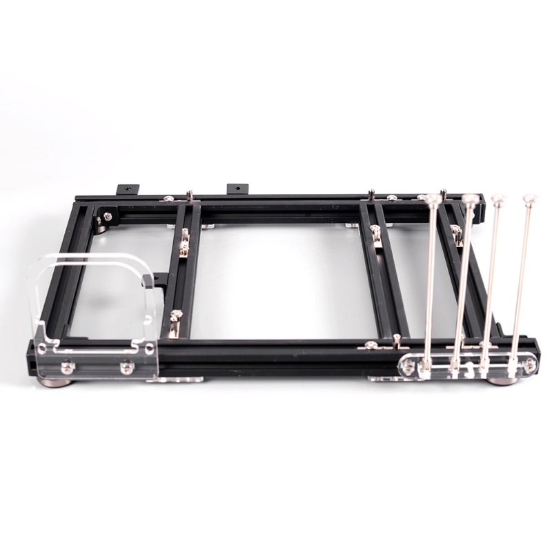 M ATX Computer Case Aluminum Bare Building Blocks Frame - Lightweight Open Frame Design for ATX Power Supply - Easy Assemble Stackable DIY for Overclocking Testing - Image 3
