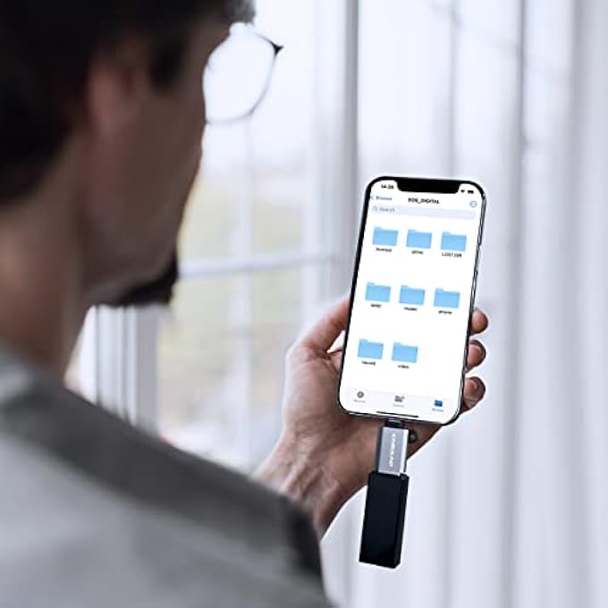 Kinsound USB OTG LIGHTNING TO USB ADAPTER FOR IPHONE/IPAD, COMPATIBLE WITH IOS 13 AND LATER, USB FEMALE SUPPORT CONNECT USB FLASH DRIVE, KEYBOARD, MOUSE, SUITABLE FOR HOME OFFICE - Image 3