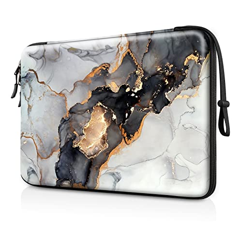 FINPAC Hard Laptop Sleeve Case for 13 inch MacBook Air M4 2025 A3240 M3 2024 A3113, 14 inch MacBook Pro M5/M4/M3/M2 A3434 A3401, 13" Air/Pro, Waterproof Case for Dell, Surface Laptop, Cloudy Marble - Image 1