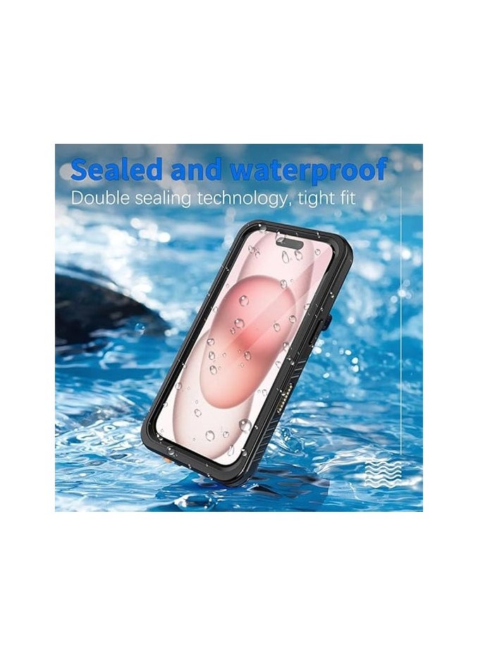 General - IP68 Waterproof Case for iPhone 16 (2024),Clear All-inchusive Anti-fall Phone Case,Sealed Anti-yellowing Protective Cover Suitable for Swimming & Diving - Image 1
