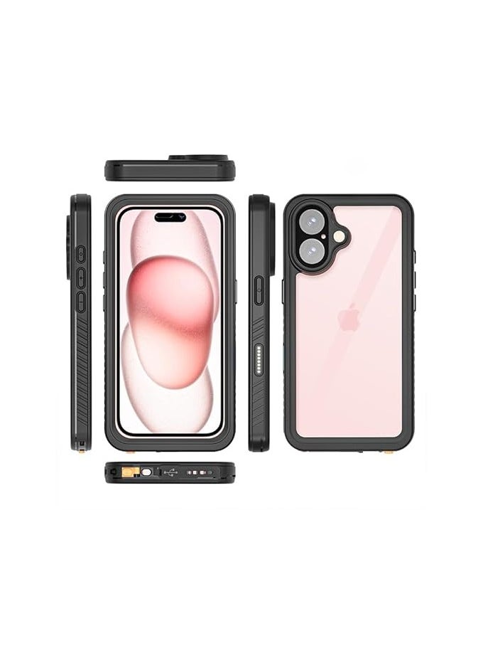 General - IP68 Waterproof Case for iPhone 16 (2024),Clear All-inchusive Anti-fall Phone Case,Sealed Anti-yellowing Protective Cover Suitable for Swimming & Diving - Image 1