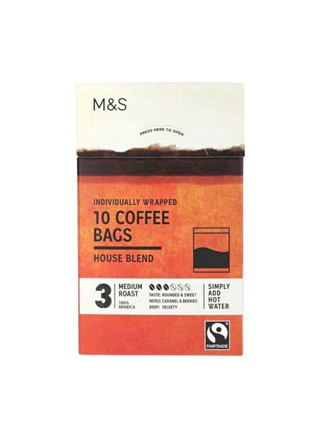 House Blend Coffee 3 Medium Roast, 10 Sachet