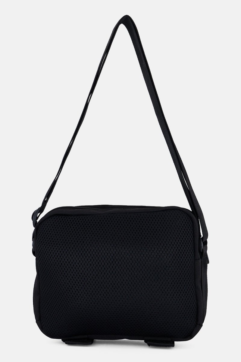 PUMA Men Embroidered Logo Crossbody Bag 17 H x 22 L x 7 W cm, Black - Image 2