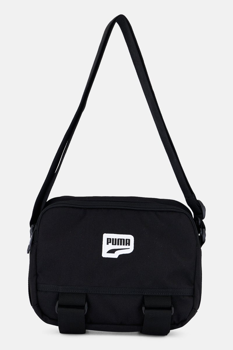 PUMA Men Embroidered Logo Crossbody Bag 17 H x 22 L x 7 W cm, Black - Image 1
