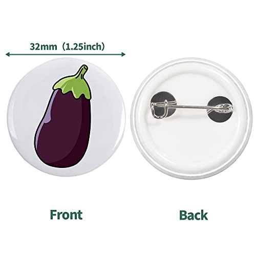 Mostme 300 Sets 32mm/1.25 inch Button Supplies Button Parts for Buttons Maker Machine 32mm, Round Badge Blank Buttons Pins, Includes Plastic Pin Back Cover, Metal Cover, Clear Film&Blank Paper - Image 4