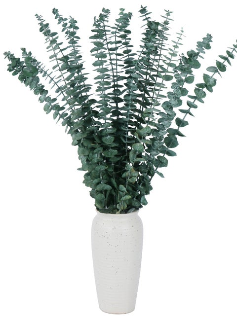 20 Pcs Dried Preserved Eucalyptus Stems 17" Natural Green Plant Made from Real Eucalyptus Leaves Branches for Flower Arrangement, Wedding Decor, Home Décor,DIY arrangement