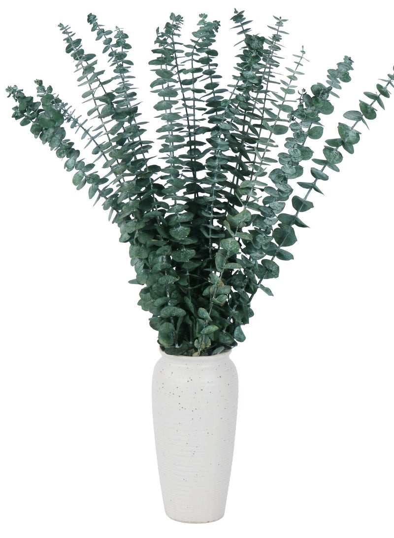 20 Pcs Dried Preserved Eucalyptus Stems 17" Natural Green Plant Made from Real Eucalyptus Leaves Branches for Flower Arrangement, Wedding Decor, Home Décor,DIY arrangement - Image 1