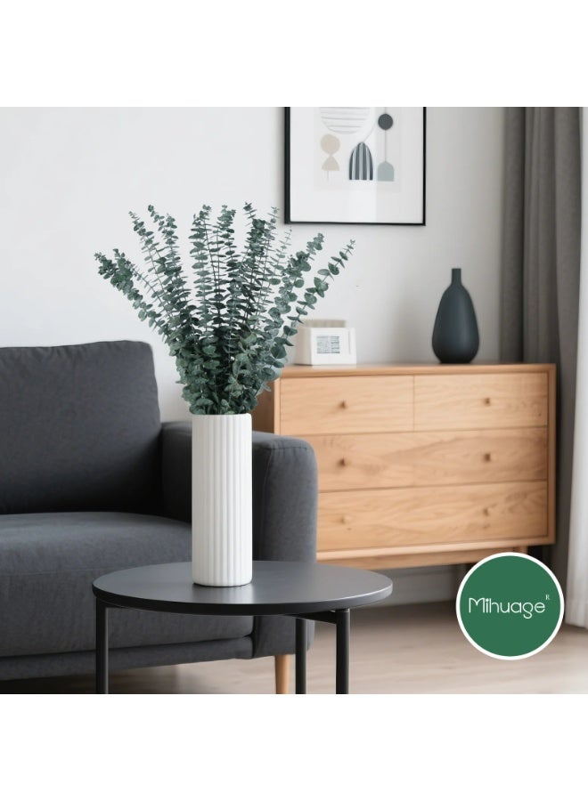 20 Pcs Dried Preserved Eucalyptus Stems 17" Natural Green Plant Made from Real Eucalyptus Leaves Branches for Flower Arrangement, Wedding Decor, Home Décor,DIY arrangement - Image 3