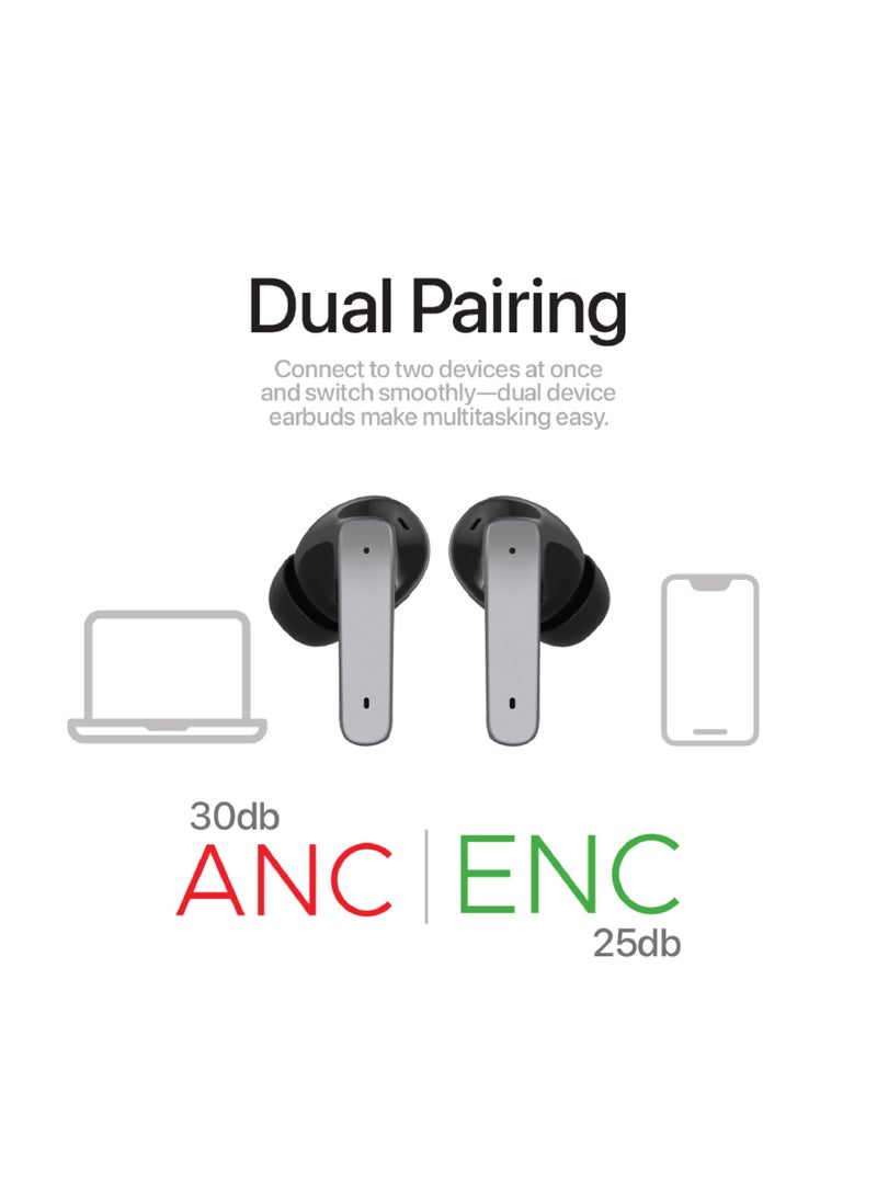 Lycka Thunder Buds – Dual Dynamic Driver Wireless Earbuds with Deep Bass & 25-Hour Battery Life