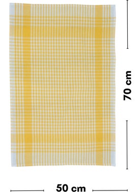 Latte Tekstil Latte Textile Yellow Cotton Fabric Peti Checkered 4-Piece Drying Cloth, Lunch Cover, Service Napkin 50X70 cm  - Image 2