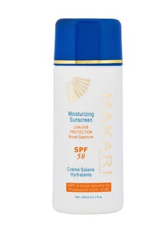Makari Makari Moisturizing Sunscreen SPF 50 (5.1 fl oz) | Broad Spectrum UVA & UVB Sunblock with Beeswax | Anti-Aging Sunscreen for Face and Body | Lightweight Face Sunscreen Lotion with SPF  - Image 1