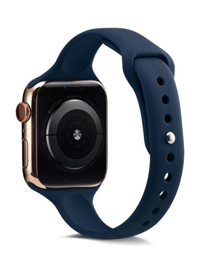 NIBEMINENT Replacement Watchband For Apple Watch Dark Blue - Image 3