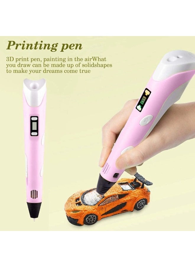 ShebSheb 3D Printing Pen,3D Drawing Pen with PLA Filaments LED Display for Kids,Adults,Model Making  - Image 2