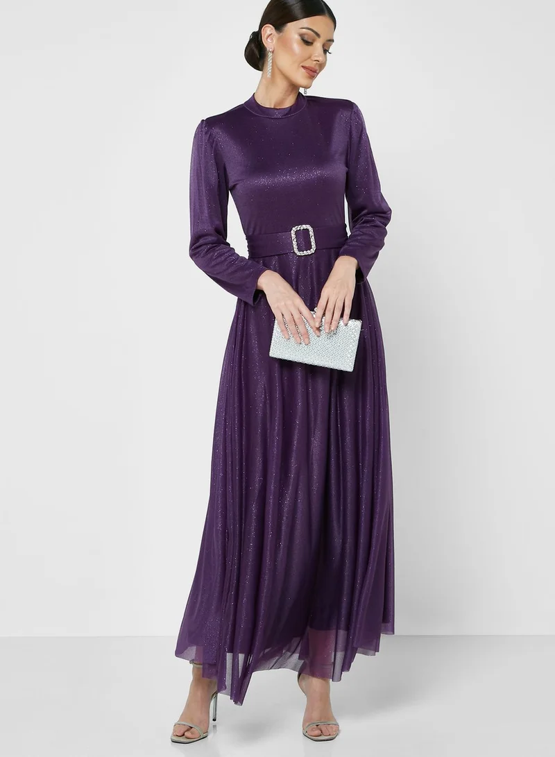 Khizana Shimmer A-Line Dress