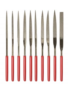 Y&D Fine Diamond File Set, Metal Needle Files in Round, Triangular, Square, Flat Shapes, Jeweler for Glass, Wood, Stone, Jewelry Carving, Sanding, and Polishing, 5x180mm, 10Piece  - Image 1
