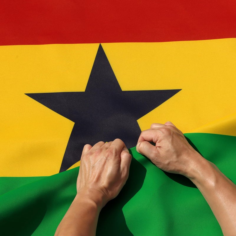 Anley RipProof Double Sided 3Ply Ghana Flag 3x5 Foot Vivid Color Canvas Header and Wrinkle Resistant The Strongest Longest Lasting Ghanaian National Flags 3 X 5 Ft - Image 2