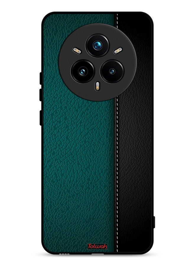 Tolwak Realme 14 Pro 5G Protective Case Cover Leather Pattern