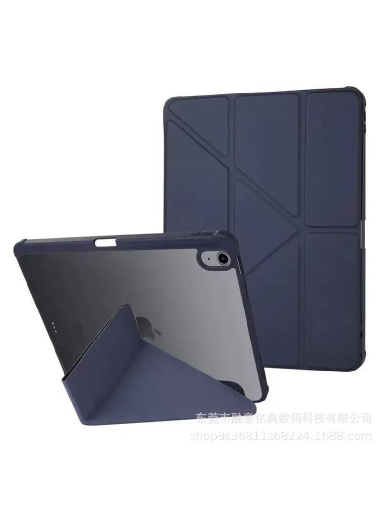 Case for for iPad 11th (A16) / 10th Gen Cover Case (2025/2022) with Pencil Holder, 5-in-1 Multiple Viewing Angles,Silky Soft Silicone Cover & Soft Clear Back Cover, Auto Wake/Sleep, (Navy Blue) - Image 2