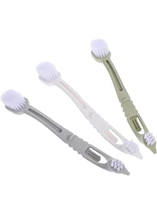 3Pcs Dual Head Bird Cage Cleaner Brush Durable Material for Pet Enclosures Dog Kennels - Image 1