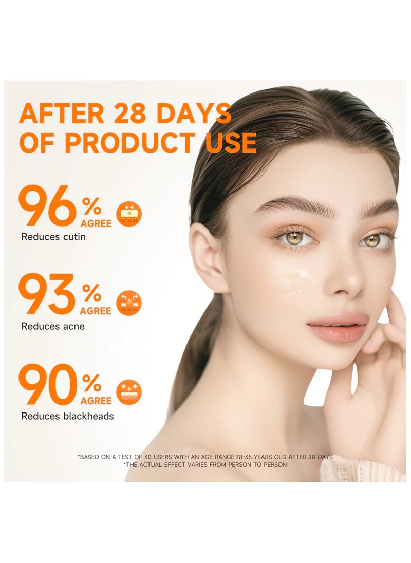 GMEELAN Orange Enzymes Exfoliating Brightening Gel Vitamin C Exfoliating Face Scrub Peeling Blackhead Removal Gel 2 Packs 50G  - Image 3