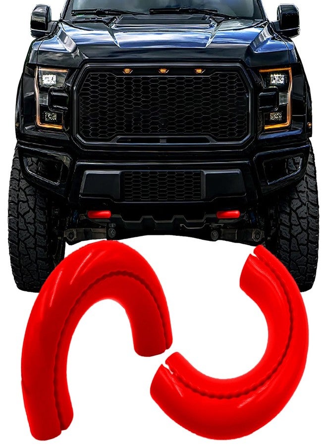 أغطية خطاف السحب المصممة خصيصًا تناسب سيارات فورد F150 موديلات 2004-2024 وبرونكو موديلات 2021-2024 (الأساسية/بيج بيند/أوتر بانكس) - غطاء خطاف السحب متوافق مع سيارات تويوتا تندرا موديلات 2017-2021 (أحمر) - Image 1