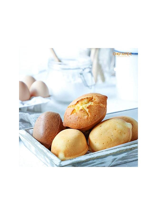 chefmade - Muffin Cake pan, 12-Cavity Non-Stick Lemon-Shaped Bakeware for Oven Baking (Champagne Gold) - Image 1