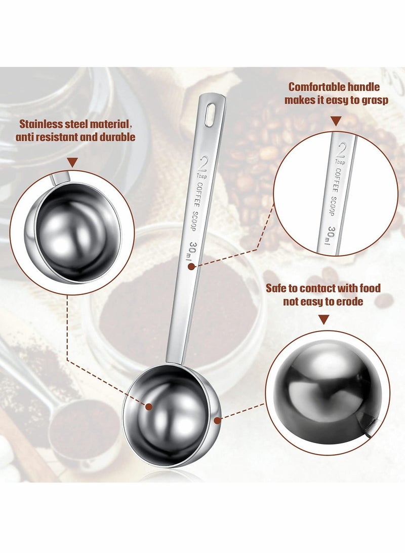 NIBEMINENT Tablespoon Coffee Scoop, Stainless Steel, Long Handle Measuring Spoon, 30ml Two Tbsp Capacity, Restaurant, Cafe or Home Use  - Image 2