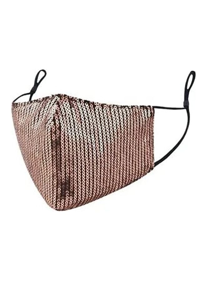 NIBEMINENT Reusable Anti-Dust Sequins Face Mask For Party