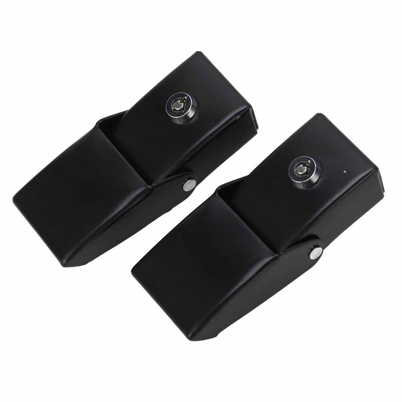 Anti Theft Metal Locking Hood Lock Catch Latches Kit with Keys for Jeep Wrangler JK 2007‑2017 - Image 2