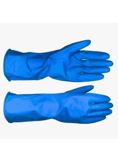 MEDROYAL NO.1 GLOVE MEDROYAL NO1 GLOVE Household Rubber Hand Glvoes For House Hold And Kitchen Use Multi Purpose Very Usefull Gloves For Men Women Industrial Contruction Workers Blue1 PairXLarge 