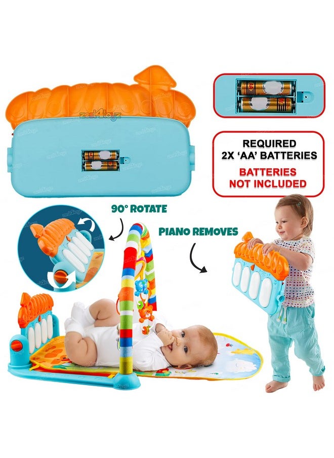 Zest 4 Toyz Baby Play Mat Gym & Fitness Rack with Hanging Rattles Lights & Musical Keyboard Mat Piano Multi-Function (Made in India) - pzsku/ZBB3558E34ED86CFD8BDDZ/45/_/1737806357/6d230002-31de-47a3-b096-8c4064e321c3