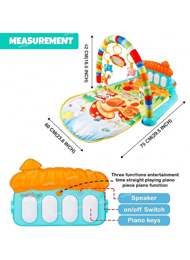 Zest 4 Toyz Baby Play Mat Gym & Fitness Rack with Hanging Rattles Lights & Musical Keyboard Mat Piano Multi-Function (Made in India) - pzsku/ZBB3558E34ED86CFD8BDDZ/45/_/1737806361/0a1876fd-0e81-40a2-96b4-6828f8aaf309