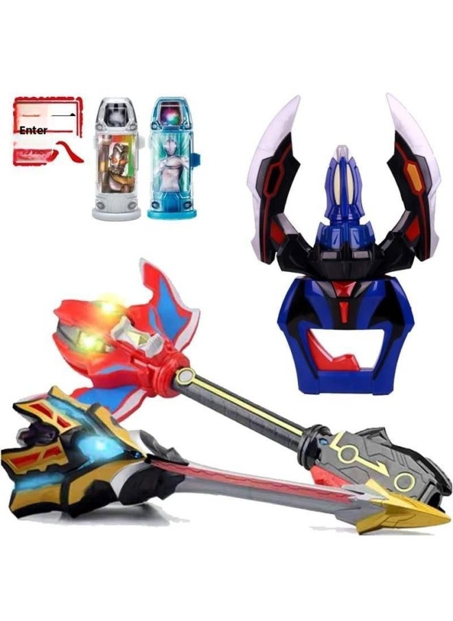 Generic - Jade Sublimation Children's Gift Luminous Capsule Jed's Claw Transformator Summoner Package Toy Glasses-Color:9 Capsules + Belt + Jiede's Claw [simulation And Power Delivery - Image 1