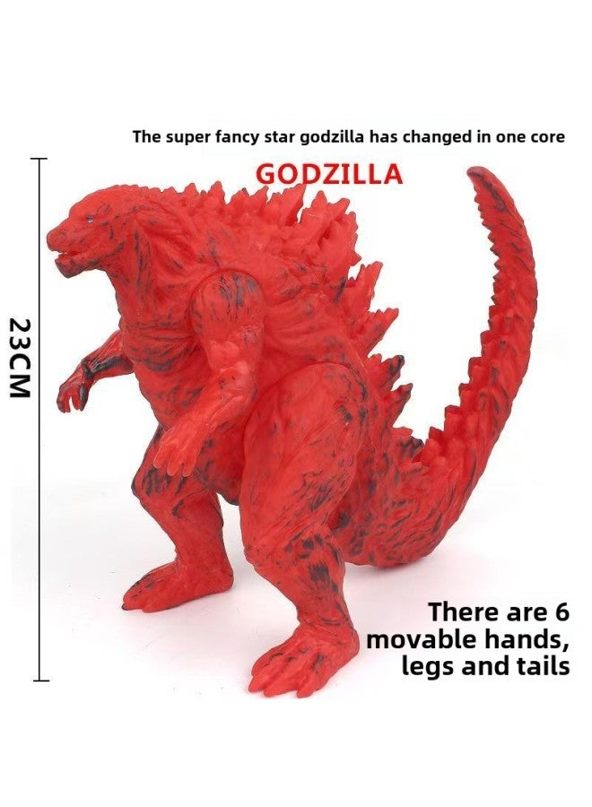 Soft Gum Godzilla Vs. King Kong Red Lotus Star Berserker Monster 2023 Godzilla Movie Series Advantage-Color:Nuclear Energy Planet Godzilla - Height 23cm  - Image 1