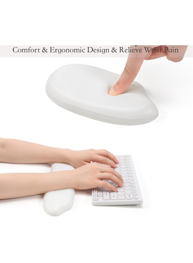 Silicone Gel Wrist Rest Set for Keyboard and Mouse, Comfortable Cushion Support for Office and Gaming, Ideal for Computer and Laptop Use, Pain Relief and Enhanced Typing Experience - Image 3
