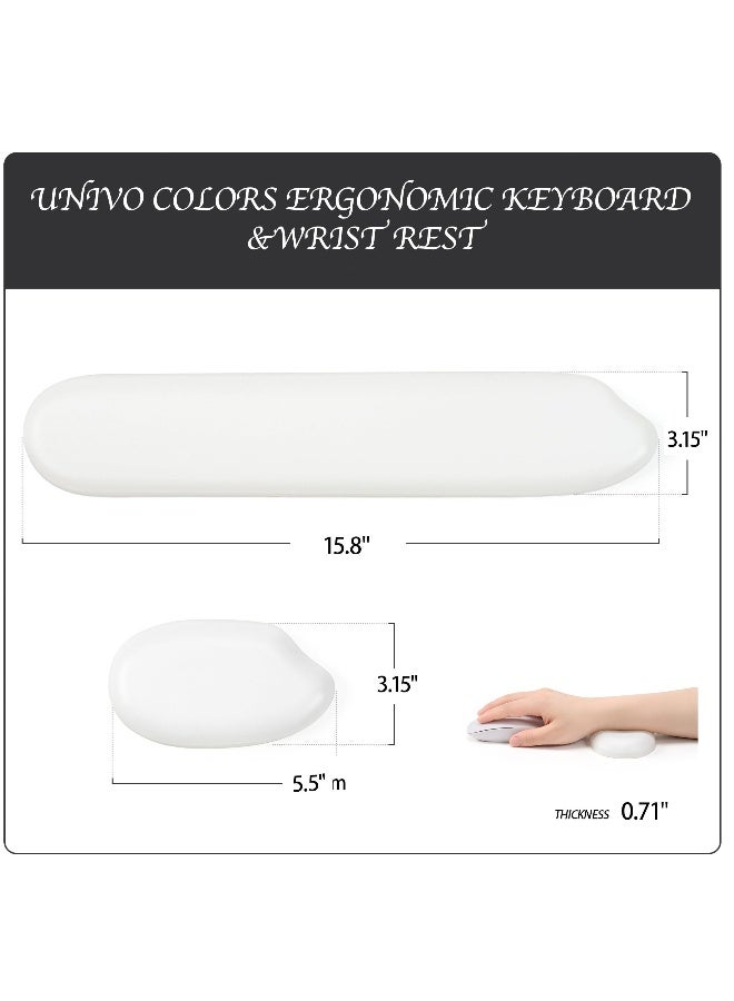 Silicone Gel Wrist Rest Set for Keyboard and Mouse, Comfortable Cushion Support for Office and Gaming, Ideal for Computer and Laptop Use, Pain Relief and Enhanced Typing Experience - Image 5