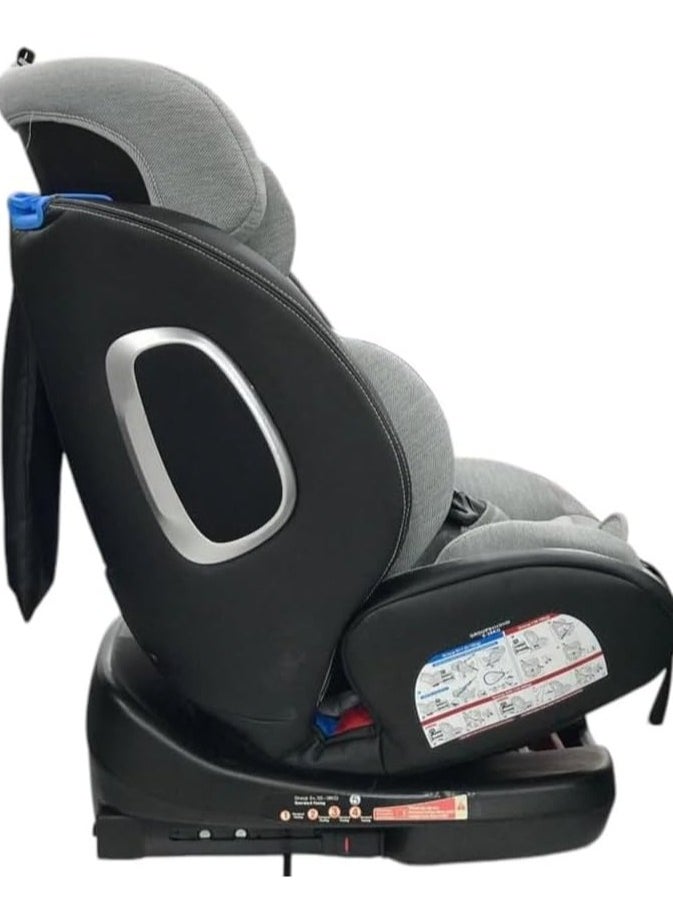 كيديليو - مقعد سيارة يدور 360 درجة مع نظام Isofix، مواجهًا للخلف والأمام، طراز (105A) رصاصى - Image 1