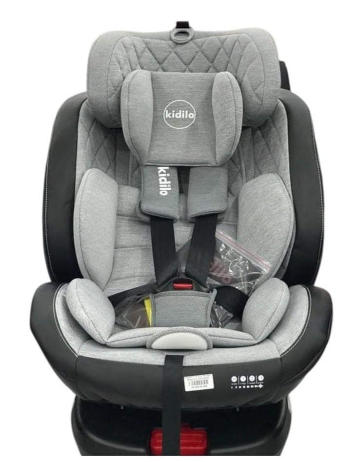 كيديليو - مقعد سيارة يدور 360 درجة مع نظام Isofix، مواجهًا للخلف والأمام، طراز (105A) رصاصى - Image 1